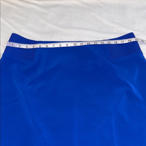 TanJay Blue Pencil Skirt Knee-Length Workwear Pull-On women’s office business - Picture 4 of 10